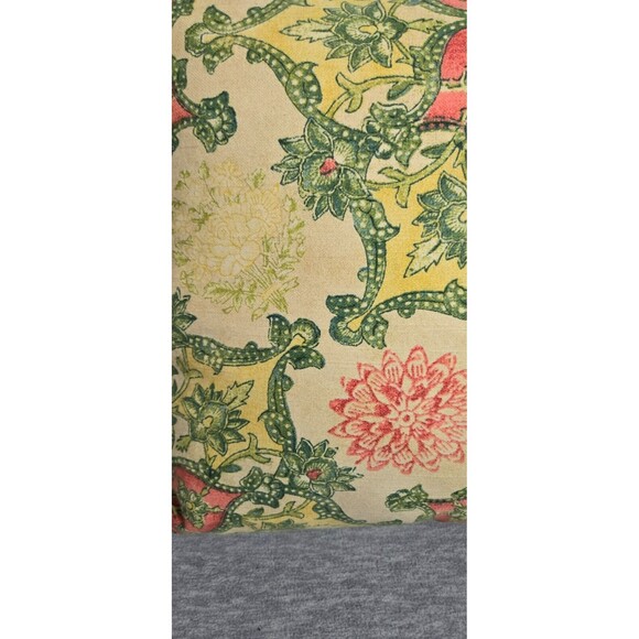 Stratford Home Decorative Accent Pillow 16"  Yellow Coral Green - Picture 5 of 13